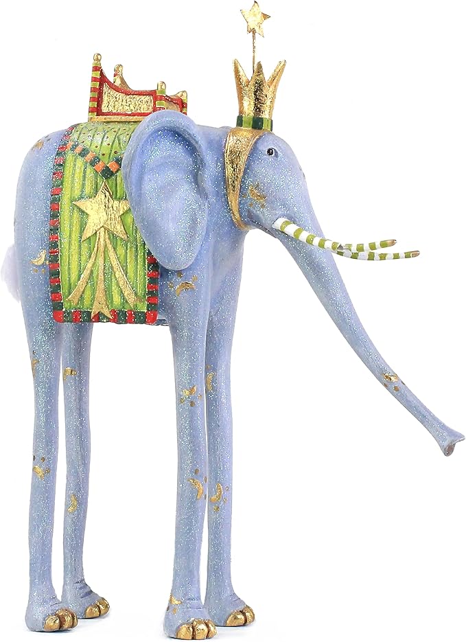 MACKENZIE-CHILDS Patience Brewster Nativity Figurine, Christmas Nativity Home Decor, Myrtle the Elephant