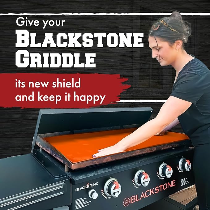 Kitchen perfection 22" Premium Silicone Griddle Cover Mat for Blackstone Griddle 22 Inch - Hermetic Protection from Rust & Debris All Year, Fits All Blackstone 22 Inch Models - Food Grade Silicone