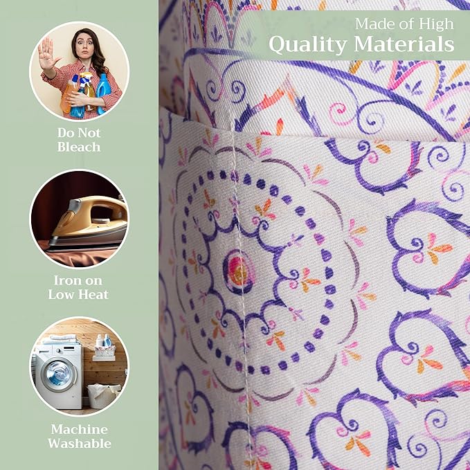 Maison d' Hermine 100% Cotton Apron for women with Pocket Kitchen Chef Apron for Men Cooking Gardening Server Waitress