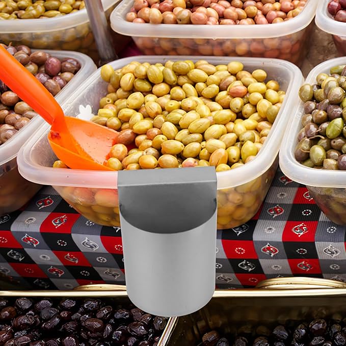 PRETYZOOM Ice Scoop Holder Hanging Organizer, Heavy Duty Metal Storage Box for Fridge Shelf, Ice Maker, Freezer, Supermarket, Home Use