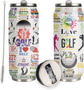 Golf Tumbler Cup 17oz Stainless Steel Insulated Travel Mug Tumblers Cup Golf Gift for Men Women Girls Mom,Christmas Women Golfers Gift for Female Golfers Golfing Lover