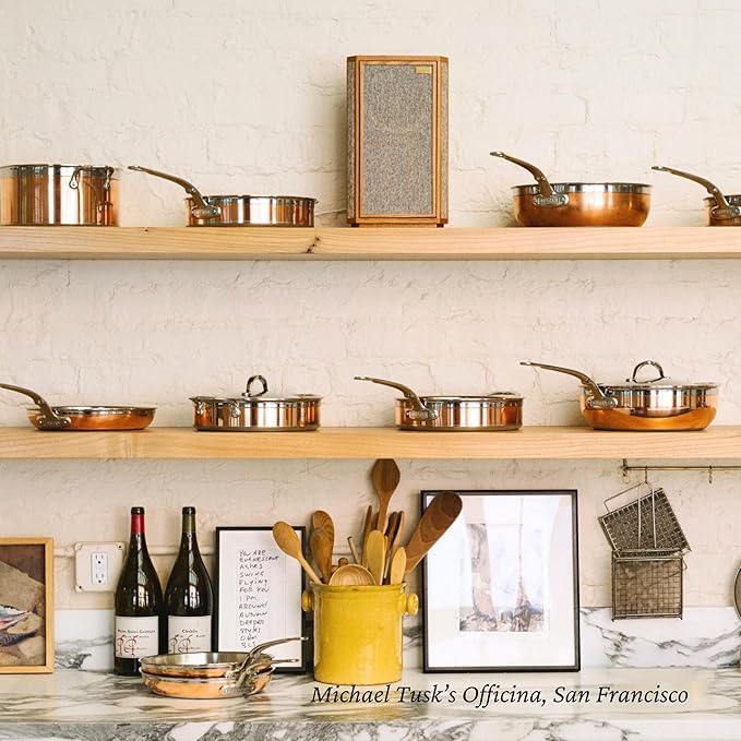 Hestan - CopperBond Collection - 100% Pure Copper Essential Pan, Induction Cooktop Compatible, 5 Quart