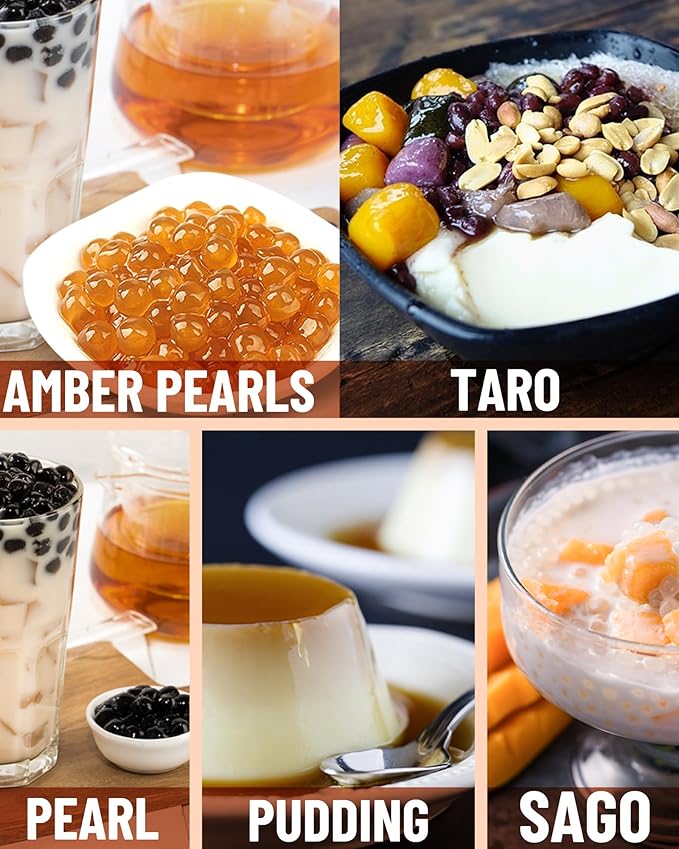 WantJoin Boba Maker Machine Commercial Boba Cooker Commercial Boba Pearl Maker for Bubble Tea Milk Tea Boba Pot for Tapioca Pearls for Restaurants Milk Tea Stores Dessert Stores Lounge Bars 110V