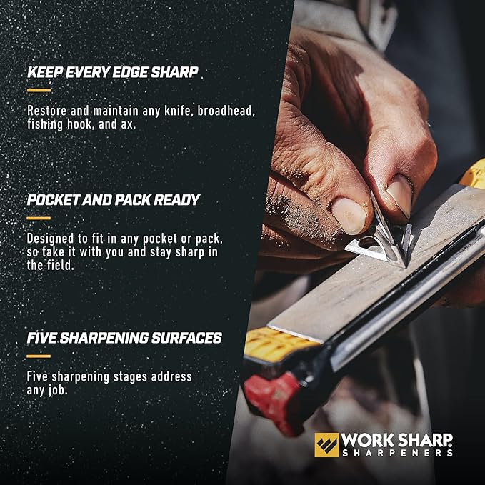 Work Sharp Ultimate Gift Bundle with Professional Precision Adjust Elite Knife Sharpener Kit and the Guided FIeld Sharpener