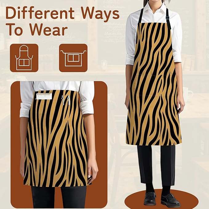 Adjustable Kitchen Apron with Pockets for Women and Men,Soft Chef Apron for Cooking, BBQ, and Grill