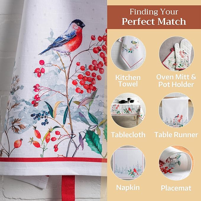 Maison d' Hermine 100% Cotton Apron for women with Pocket Kitchen Chef Apron for Men Cooking Gardening Server Waitress