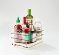 Vertical Spice - Pull Out Cabinet & Pantry Organizer Drawer - Made in USA - Sliding Drawers for Inside Cabinets - Cabinet Pull Out Shelves - 1 Tier - 6.9" x 5.0" x 10.6"(Cream, Partially Assembled)