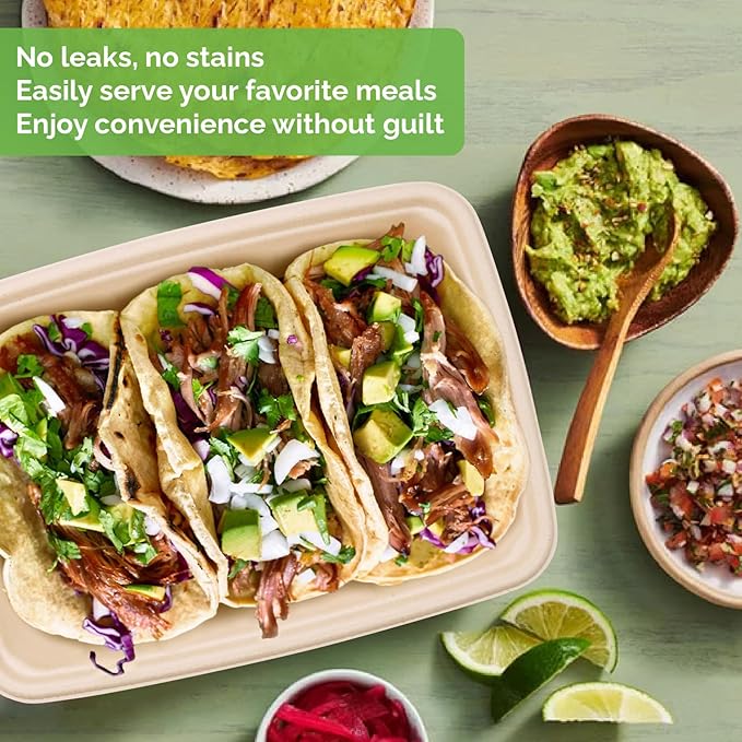 Homestockplus Paper Bowl 36 oz Disposable Bowls for Party - 50 Pack Heavy Duty Large Paper Bowls Disposable for Tacos, Salads, Pasta, Snacks, Burritos & More