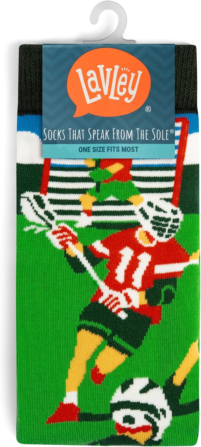 Lavley Funny Socks for Sports Fans and Players - Cool Novelty Gifts for Men, Women, & Teens
