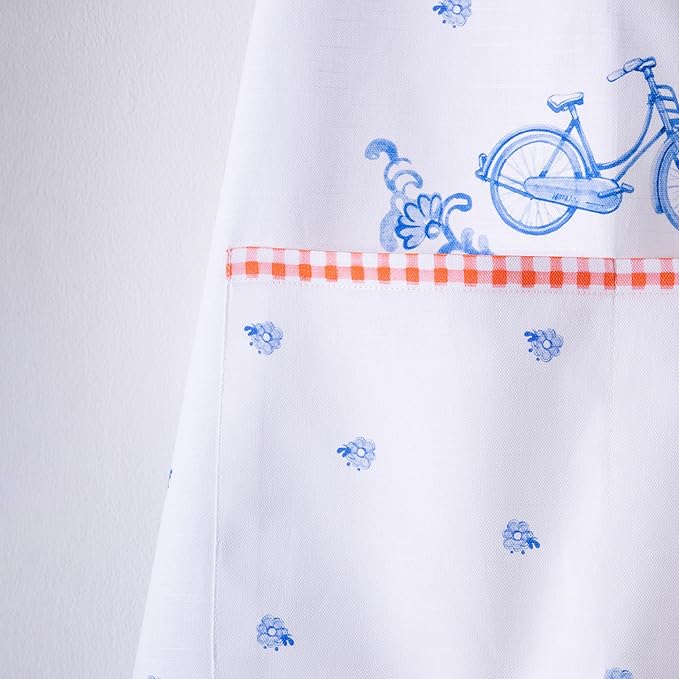 Maison d' Hermine 100% Cotton Apron for women with Pocket Kitchen Chef Apron for Men Cooking Gardening Server Waitress