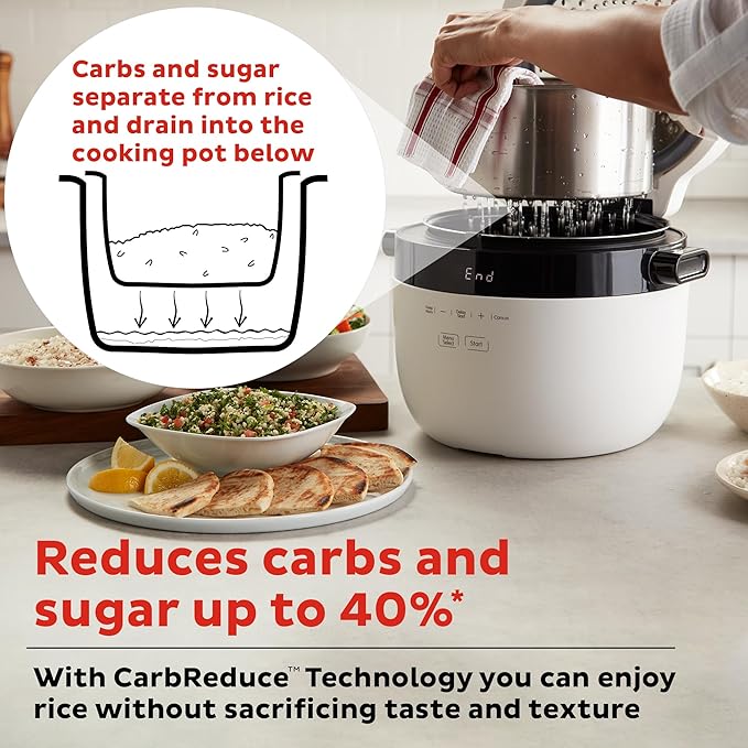 Instant Pot 20-Cup Rice Cooker, Rice and Grain Multi-Cooker with Carb Reducing Technology without Compromising Taste or Texture, From the Makers of Instant Pot, Includes 8 Cooking Presets