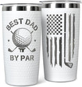 Gifts for Dad - Golf Gifts for Dads - Dads Christmas Gift from Daughter, Son, Kids - Golfing Gift for Men, Golfers - Ideas for Husband, New Papa, Father - 20 Oz Golf Dad by Par Tumbler