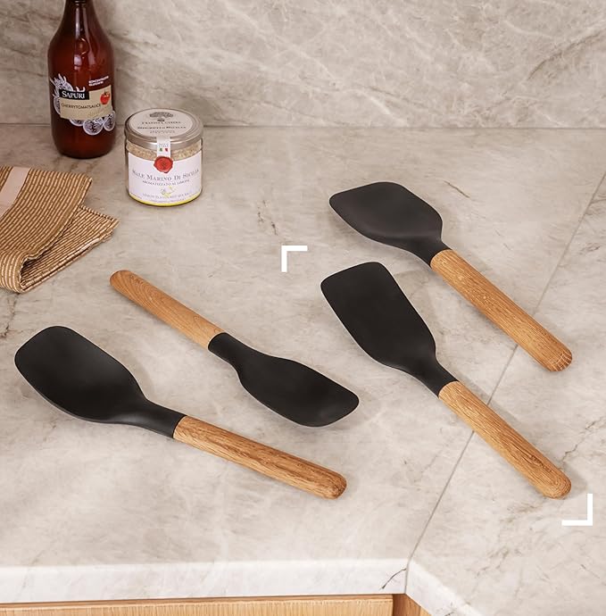 Eva Solo | Nordic Kitchen Serving Spoon, Small | Serving Utensil Buffet Banquet Spoon | Danish Design & Functionality | Black