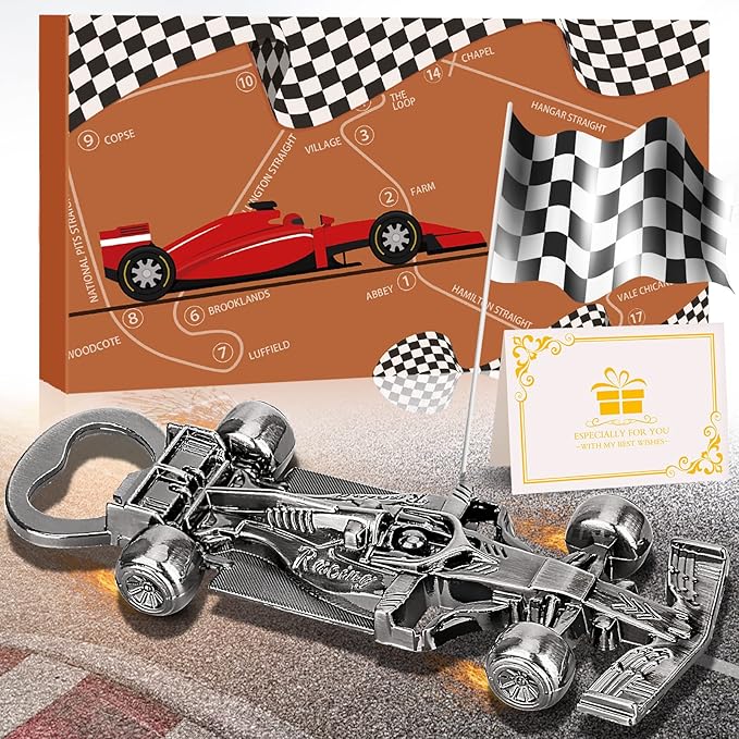 Racing Car Gifts for Men Women, Racing Car Bottle Opener, Unique Racing Gifts for Men Him Dad Boyfriend Husband Grandad, Beer Gifts Birthday Gifts Christmas Gifts for Men