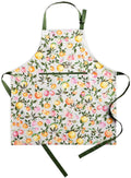 Maison d' Hermine 100% Cotton Apron for women with Pocket Kitchen Chef Apron for Men Cooking Gardening Server Waitress