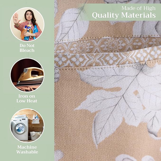 Maison d' Hermine 100% Cotton Apron for women with Pocket Kitchen Chef Apron for Men Cooking Gardening Server Waitress