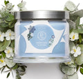 PartyLite 3-Wick Jar Candle, Highly Fragranced Clean Burning Glass Candle, 25-45 Hours Burn Time (Snowflakes & Cotton)