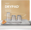Momo Lifestyle DryPad® Large Stone Dish Drying Mat 19.7″ × 15.7″ Misty Gray — Ultra-Absorbent Diatomaceous-Earth Kitchen Counter & Dish-Rack Mat, Zero Rust, Premium Home Innovation