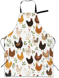 Cooking Aprons for Men and Women,Adjustable Bib Chef Apron with 2 Pockets, Soft and Durability Kitchen Apron