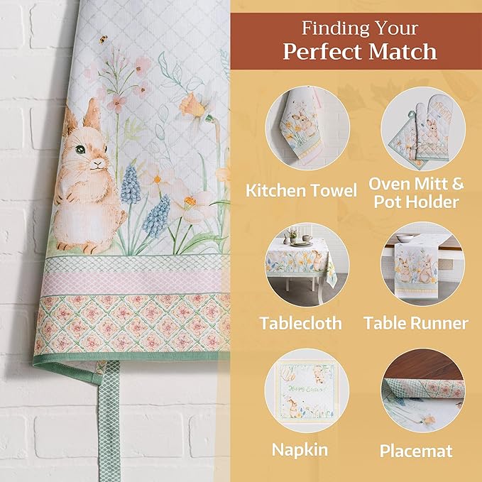 Maison d' Hermine 100% Cotton Apron for women with Pocket Kitchen Chef Apron for Men Cooking Gardening Server Waitress