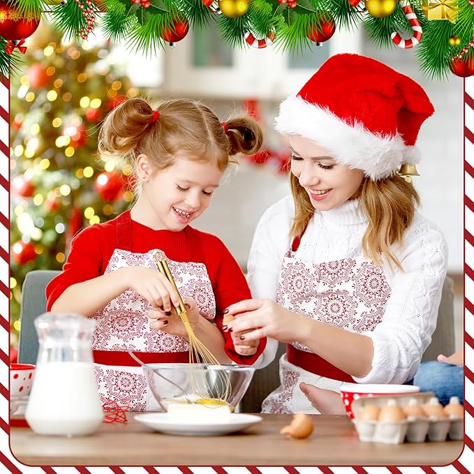 24 Sets 10 Inch Christmas Whisk Gifts Bulk Include Gold Stainless Steel Whisks Cards Bags Ribbons, Egg Beaters DIY Cooking Party Favors for Neighbor Employee Xmas Stocking Stuffers Idea