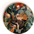 Society6 Bamboo Cutting Board- Kitchen Decor by Burcu Korkmazyurek - Unique Cutting Boards for Kitchen, 11.5" x 11.5" x 0.5", Birds And Snakes