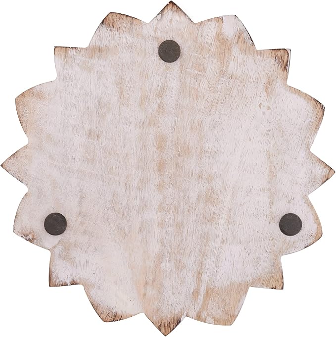Easter Gifts Set of 4 Wooden Trivet for Hot Dishes Pots and Pans Tea Pot Holders Nonslip Heat Resistant Kitchen Counter Accessories Housewarming Gift (MD2205) 8" Diameter
