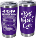 TEEZWONDER Christmas Birthday Gifts for Mom from Daughter Son - Stainless Steel Insulated Coffee Tumbler with Lid 20 oz - Mothers Birthday Gifts for Mother in Law Mama Grandma, Tumbler for Women