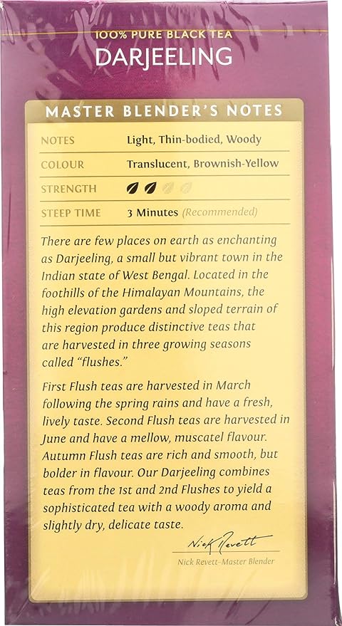 Twinings Tea Darjeeling Tea, 20 ct (Pack of 2)