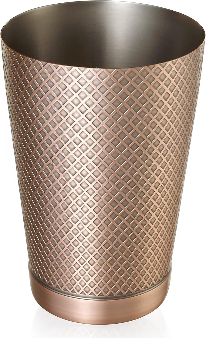 Barfly 18 oz. Diamond Lattice Shaker, Antique Copper
