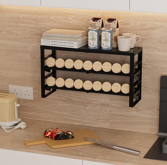 Expandable Metal Spice Rack – Adjustable, Durable, and Space Saving