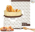 2 Pack XL Cotton & Beeswax Bread Bags for Sourdough & Homemade Bread – Organic Bees vax- Reusable, Eco-Friendly & Food-Safe Storage, 17x13 in, Freezer-Safe Freshness