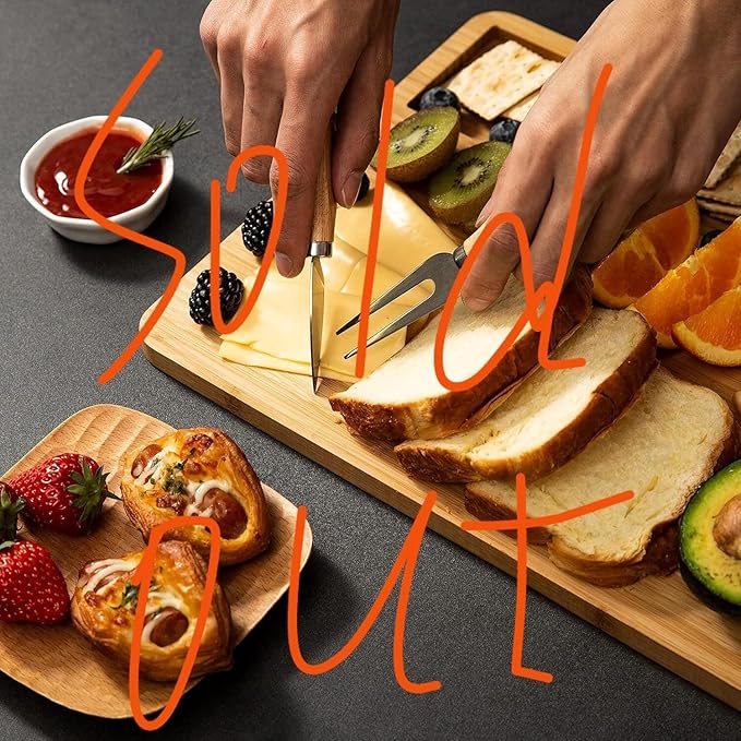 Cutting Boards for Kitchen Non Slip Wood Juice Groove Chopping Board Kitchen Essential House Warming Hostess Host Gift Serving Tray for Christmas Wedding Birthday Anniversary Beige