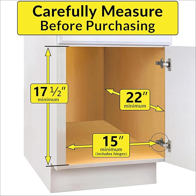 LYNK PROFESSIONAL® SELECT™ Pull Out Cabinet Organizer - 14" x 21" - Slide Out Drawer for Kitchen Cabinets - Sliding Pantry Shelves - Roll Out Shelf for Pots, Pans, Lifetime Ltd Warranty - 2 Tier