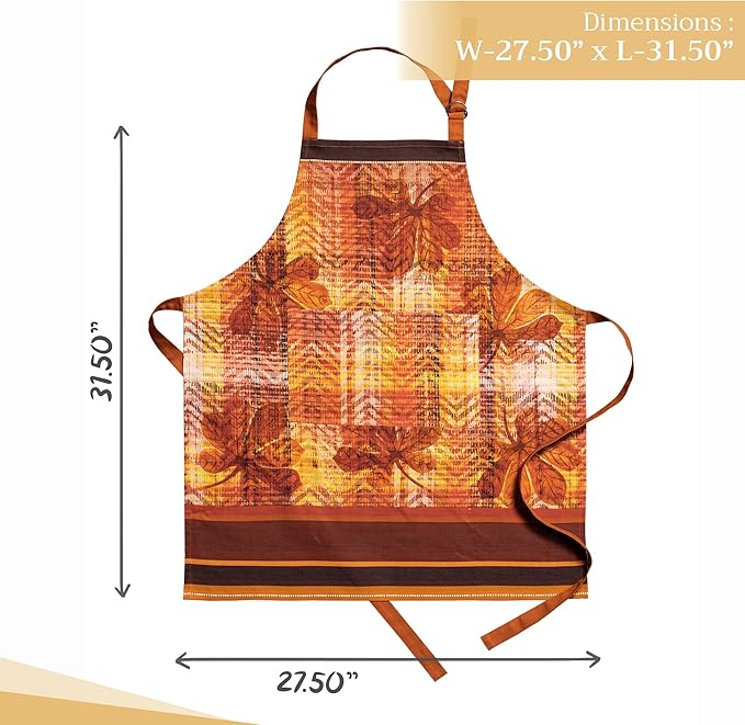 Maison d' Hermine 100% Cotton Apron for women with Pocket Kitchen Chef Apron for Men Cooking Gardening Server Waitress