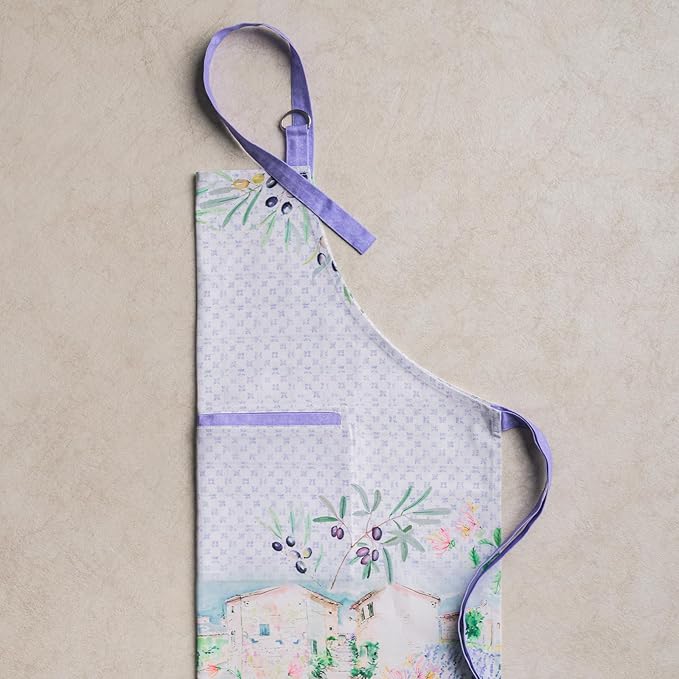 Maison d' Hermine 100% Cotton Apron for women with Pocket Kitchen Chef Apron for Men Cooking Gardening Server Waitress