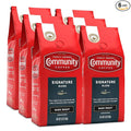 Community Coffee, Signature Blend Dark Roast, Premium Ground Coffee, 72 Ounces, 12 oz (Pack of 6)