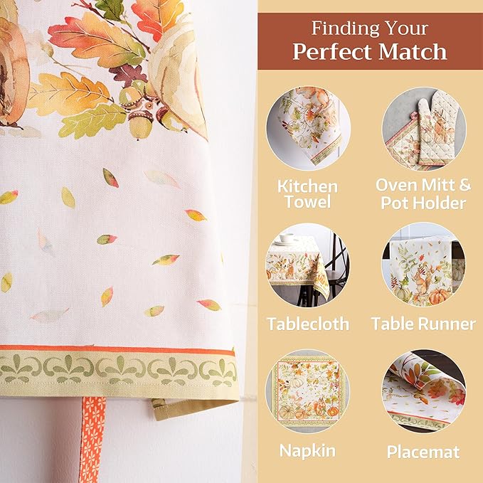 Maison d' Hermine 100% Cotton Apron for women with Pocket Kitchen Chef Apron for Men Cooking Gardening Server Waitress