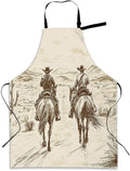 Cooking Apron for Women and Men,Adjustable Chef Bib Apron with 2 Pockets, Water and Oil Resistant for Kitchen Use