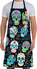 Fun Space Adventure Apron for Women with Rocket and Planet,28x33in