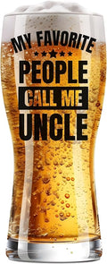 Onebttl Uncle Gifts from Niece Nephew, Beer Pint Glass Mug 15oz/440ml