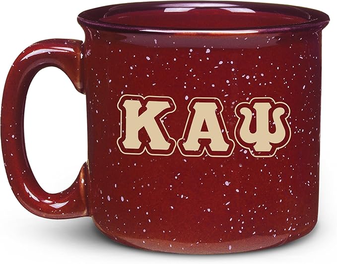 BBGreek Kappa Alpha Psi Fraternity Paraphernalia - Official Vendor - 15 oz Ceramic Campfire Mug - 1911 Classic Greek Letters