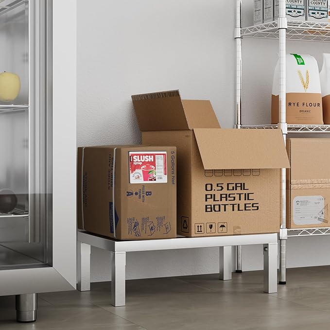 24" Long x 14" Wide | Height: 8" Off The Floor Aluminum Dunnage Rack | Storage in Restaurant, Kitchens and Garages and More!