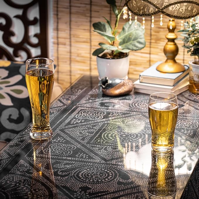 Premium 24oz Pilsner Beer Glasses Set of 2 – Heavy Base Tall Bar Glasses Crystal Clear & Durable Design, Lager Pilsner Glass for Home Bar, Restaurants, Party Use