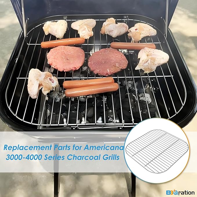 Cooking Grate Replacement Parts for Americana 3000-4000 Series Charcoal Grill Walk-A-Bout, Swinger, Sizzler and Traveler Series Grill Parts