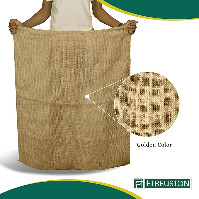 Heavy Duty Reusable Burlap Sacks (Set of 6) – 24" X 40" Perfect Sack Race Bags for Adults and Kids, Outdoor Lawn Games, Vegetable Storage & Gardening - 50lbs Capacity Potato Sacks