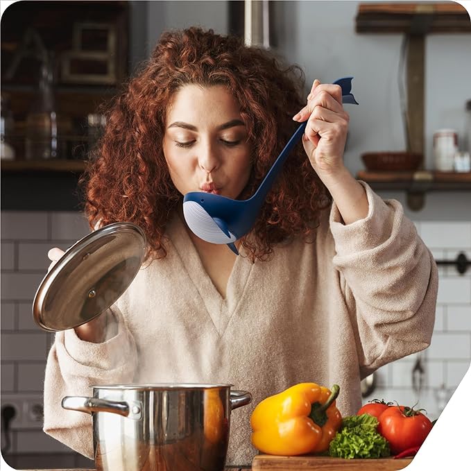 Peleg Design Souper Tail Soup Ladle - Ideal for Cooking, Serving Soup, Stew, and more – Fun and Decorative Ladle Spoon during Meals or Gatherings