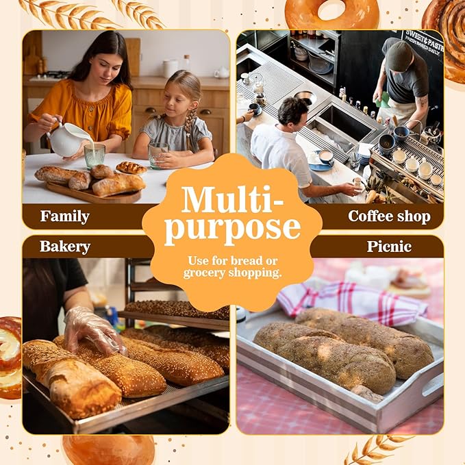 Beeswax Bread Bags for Sourdough 2 Pack 13"x17" Eco-Friendly Reusable Linen Cotton Storage Bags with Zipper Closure for Homemade Bread Fresh-Keeping, Freezer-Safe (Heart bow)