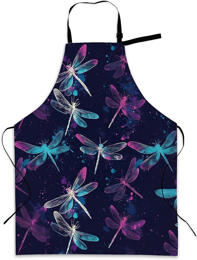 Apron with Pockets for Women, Adjustable Kitchen Cooking BBQ Chef Apron, Gifts for Mom Birthday, or Holidays