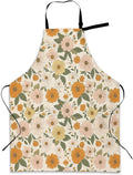 Kitchen Apron with Pocket,Waterproof Adjustable Neck and Long Ties, Cooking Baking Gardening Painting Apron for Women